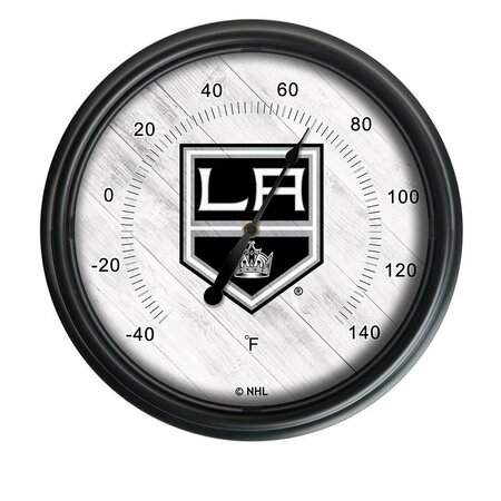 HOLLAND BAR STOOL CO Los Angeles Kings Indoor/Outdoor LED Thermometer ODThrm14BK-08LAKing